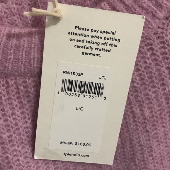 Wool blend Pink crew neck sweater - Picture 3 of 8